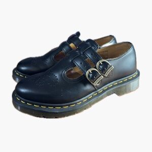 Dr. Martens Black Leather Mary Jane’s Shoes